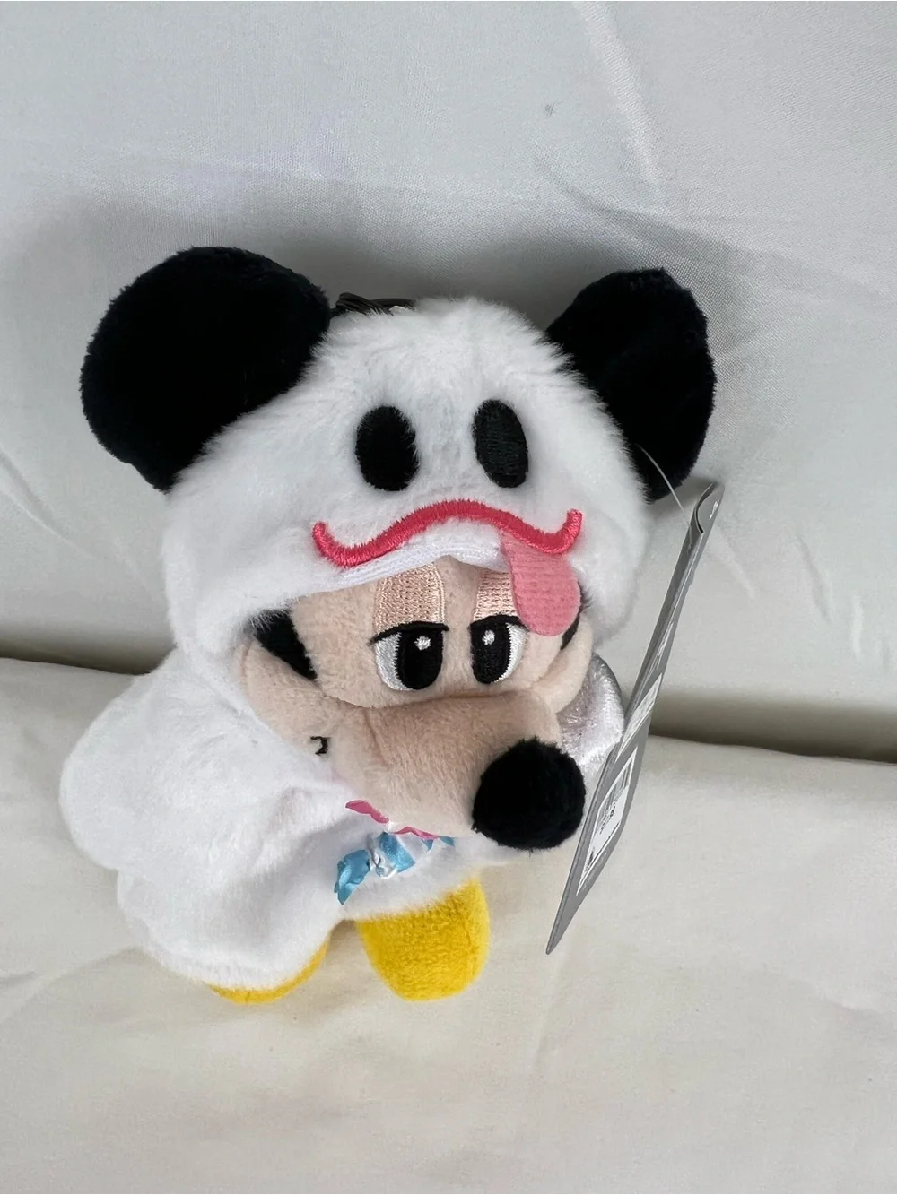 Disney Mickey Ghost 2026 WDW Halloween Plush Bag Charm Keychain Costume 6”